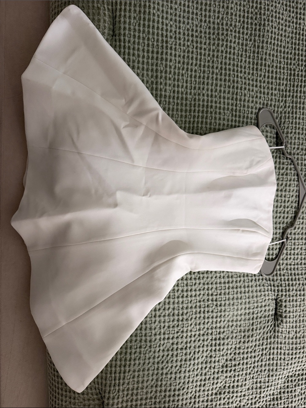 Bardot White Strapless Fit-and-Flare Dress
